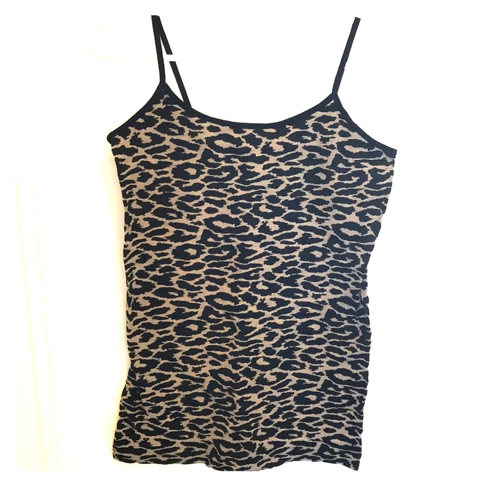 Stretchy leopard tank